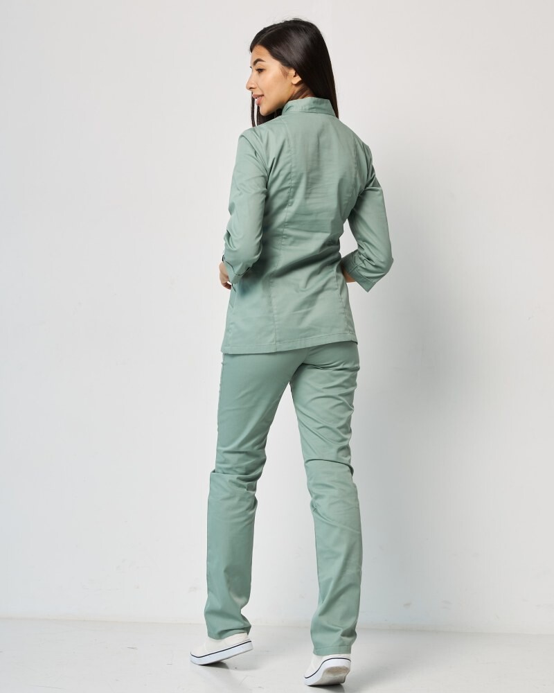 Medical suit for women Sakura olive 124-327-678 (6613322) фото 4