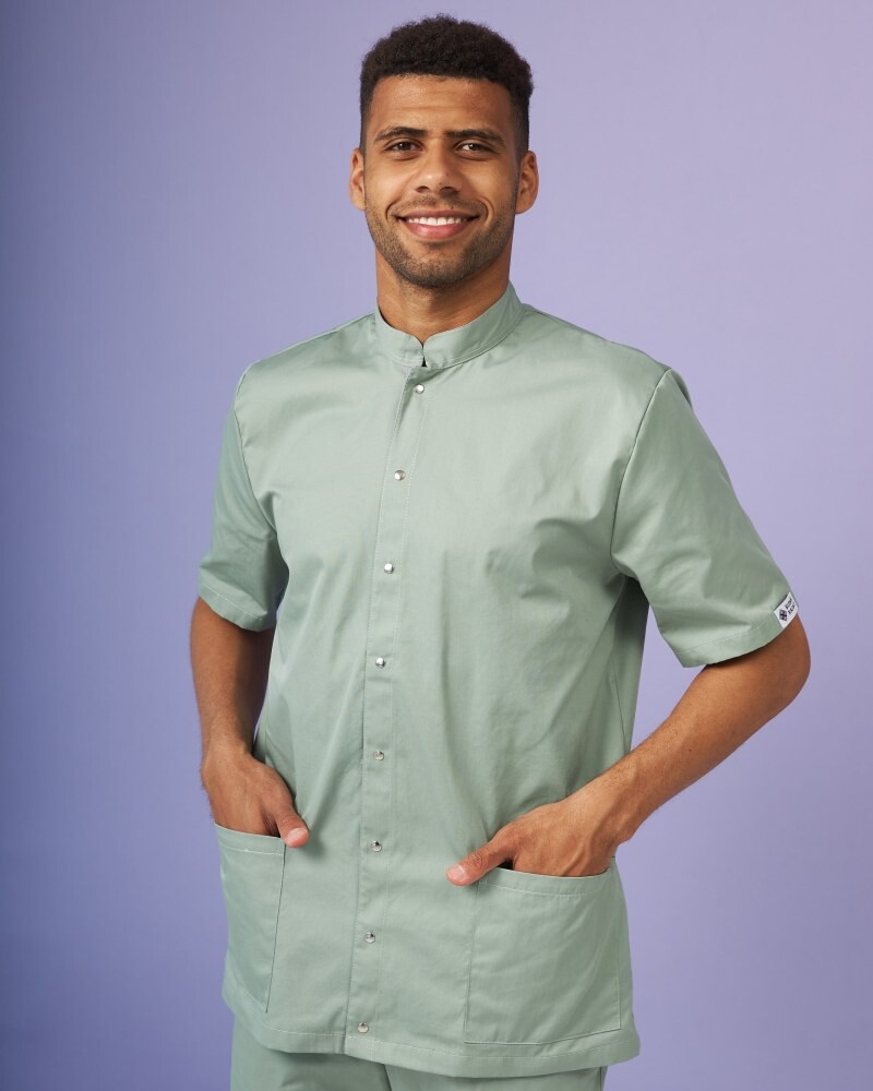 Medical suit for men London olive-gray 133-357-679 (6613680) фото 8