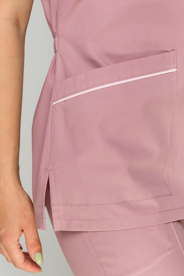 Monique+ Br. skinny suit. COTTON. Ash rose + rose (piping) (5410155) фото 12