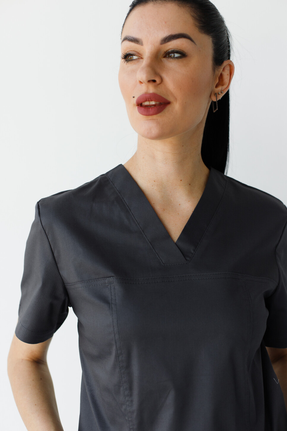 Women's medical suit Topaz dark blue Elite Stretch 488-406-705 / 492-406-705(6624458) фото 2