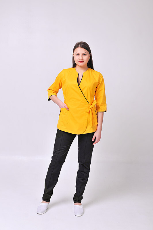 Venice+ Br. skinny suit. COTTON. Yellow / black (544629) фото 2