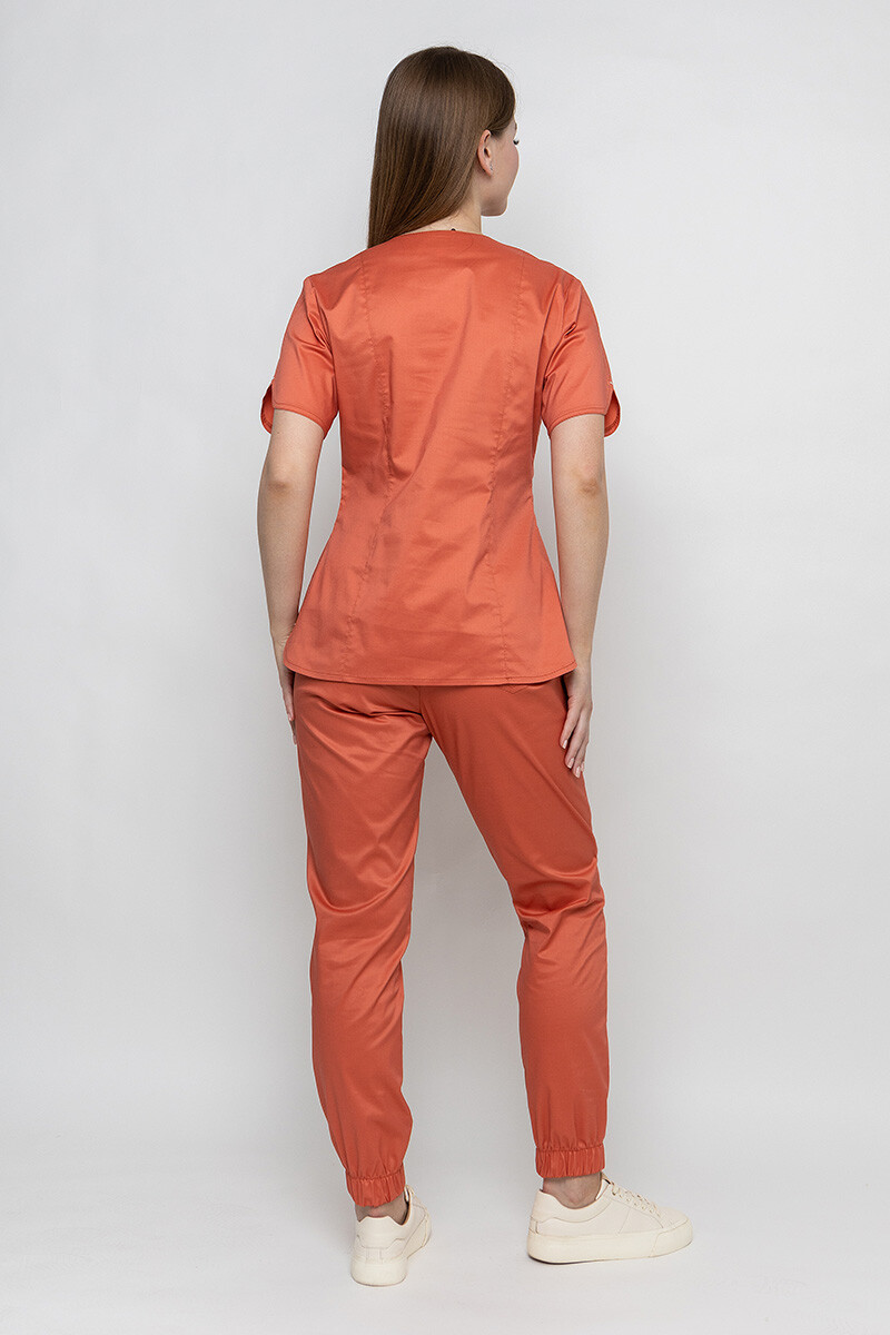 Athena stretch butterfly suit with joggers. Terracotta (5436946) фото 10