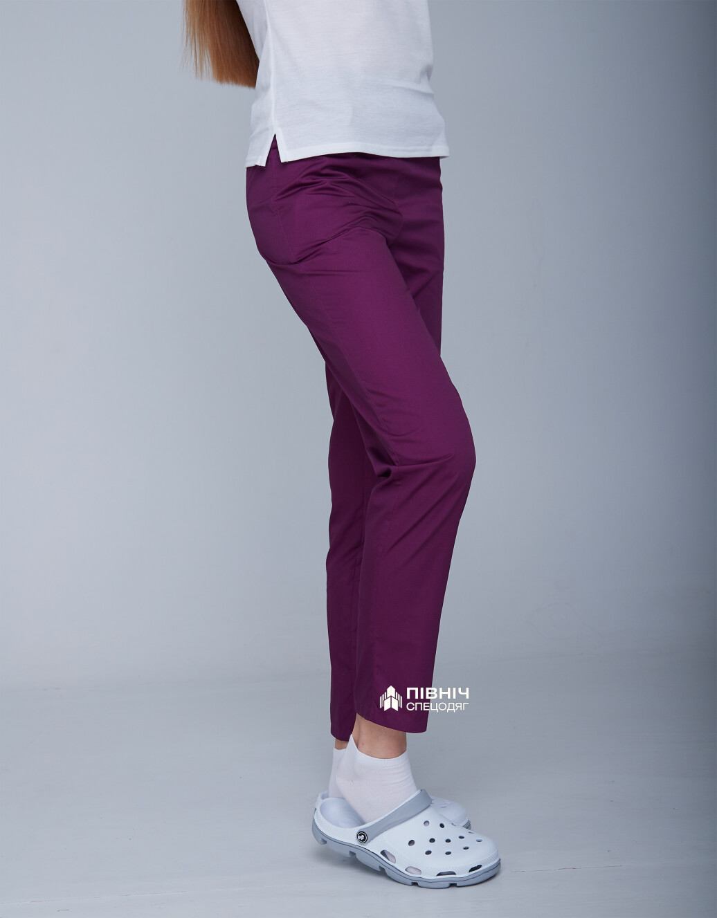 Women's medical trousers "Francesca" purple (3399102) фото 13