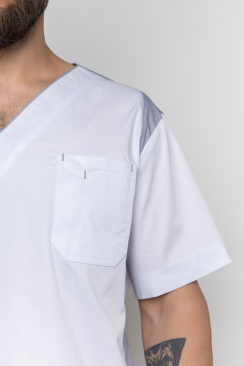 Medical jacket for men Manhattan. White (5437045) фото 5
