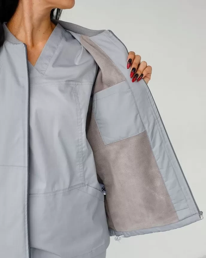 Medical jacket women's Atlanta grey 522-328-842 (6637345) фото 6