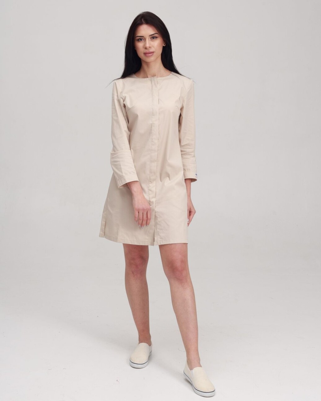 Medical gown women's Jacqueline cream 391-460-679 (6613601) фото 2