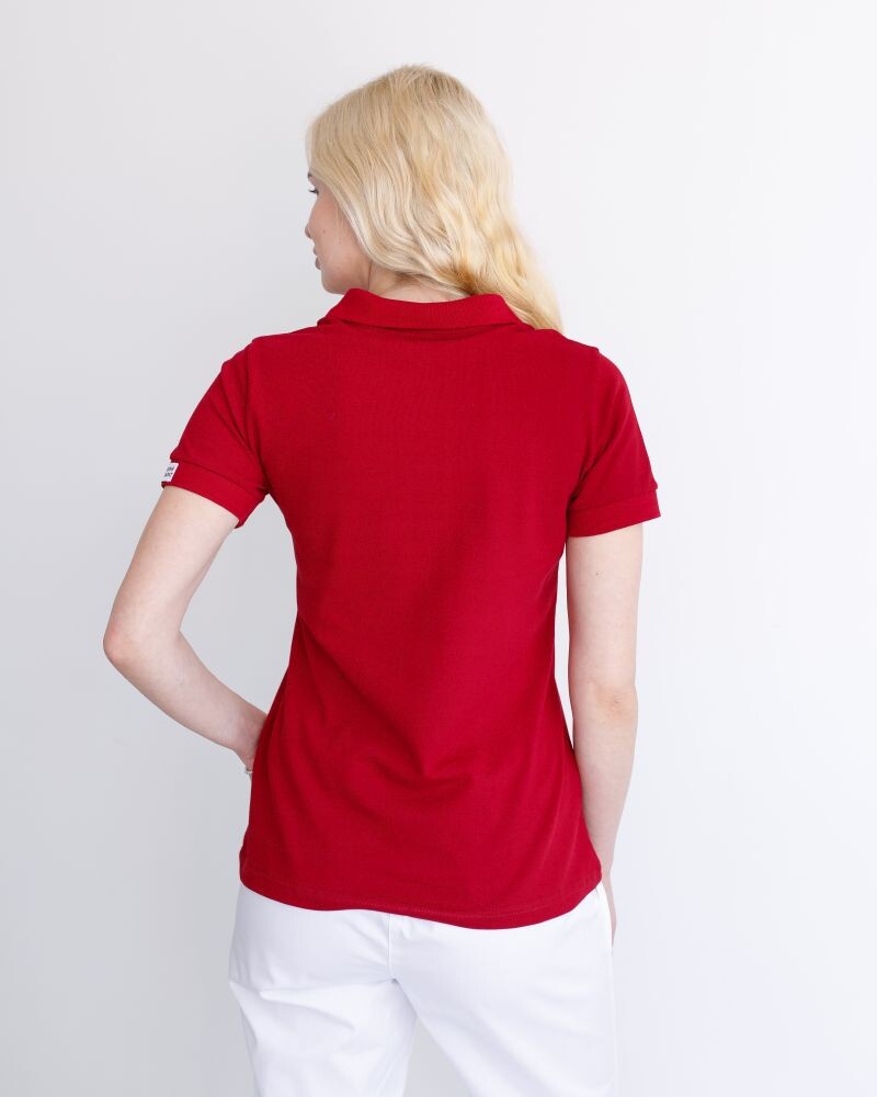 Medical polo for women burgundy 147-349-677 (6613415) фото 2