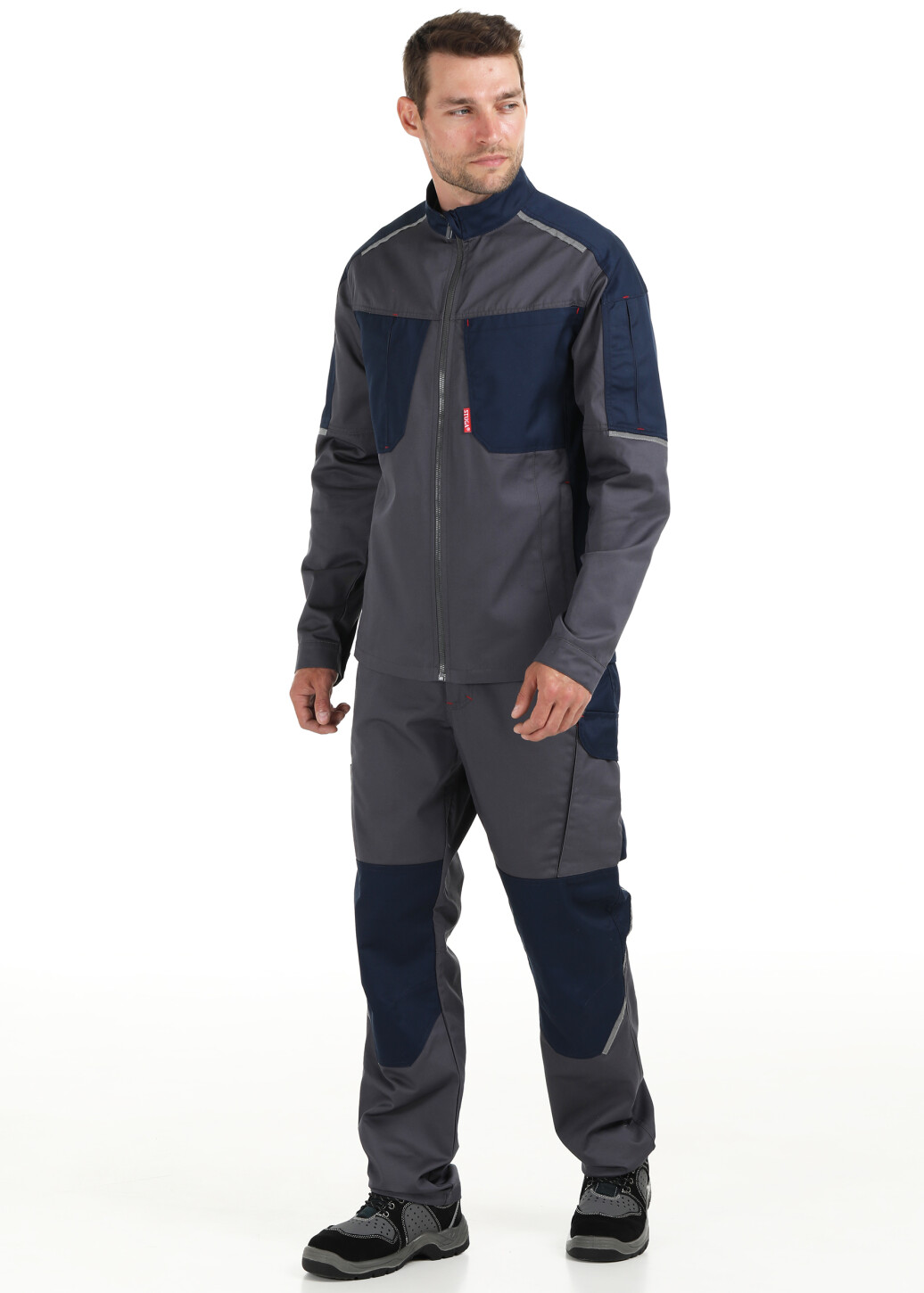 Work jacket "PATRIOT" gray-blue (55500050) фото 3