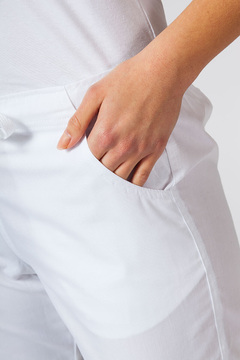 Women’s straight white medical pants (7700102) фото 4