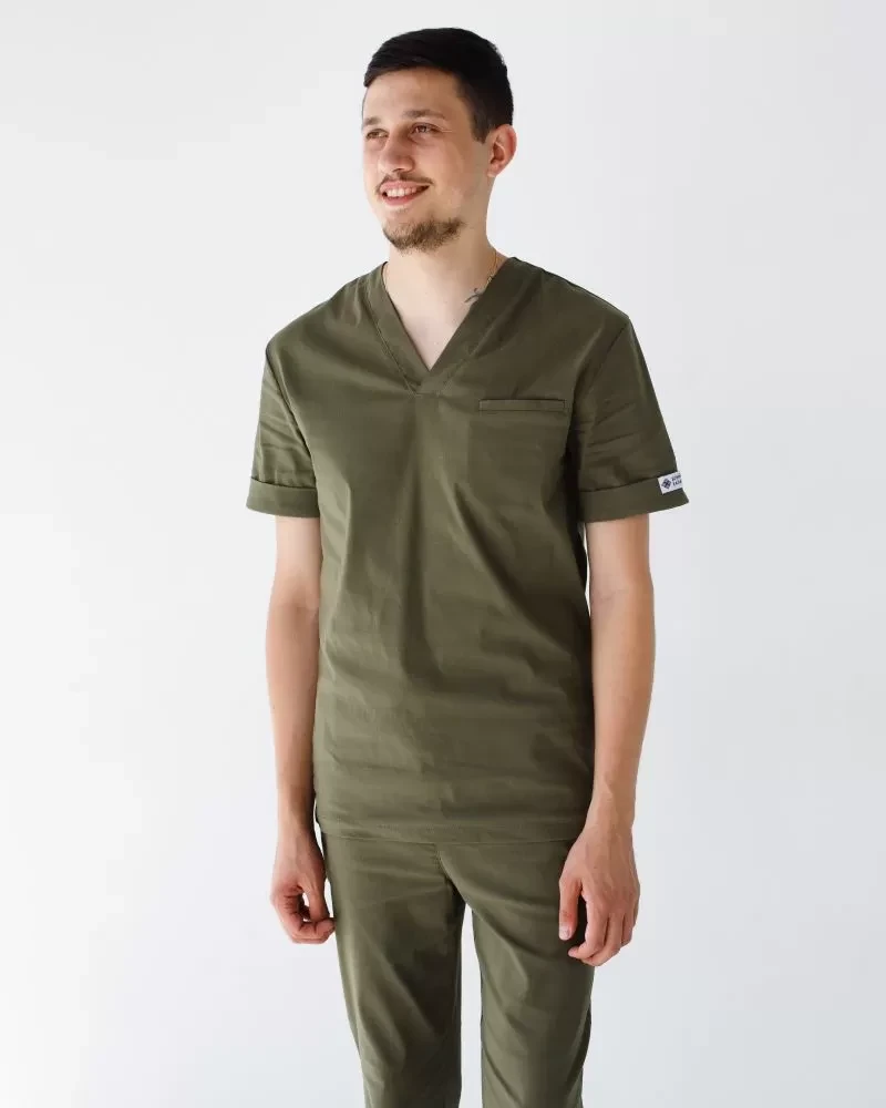 Медицинский костюм мужской Марсель хаки 353-368-708 (6637773) фото 3