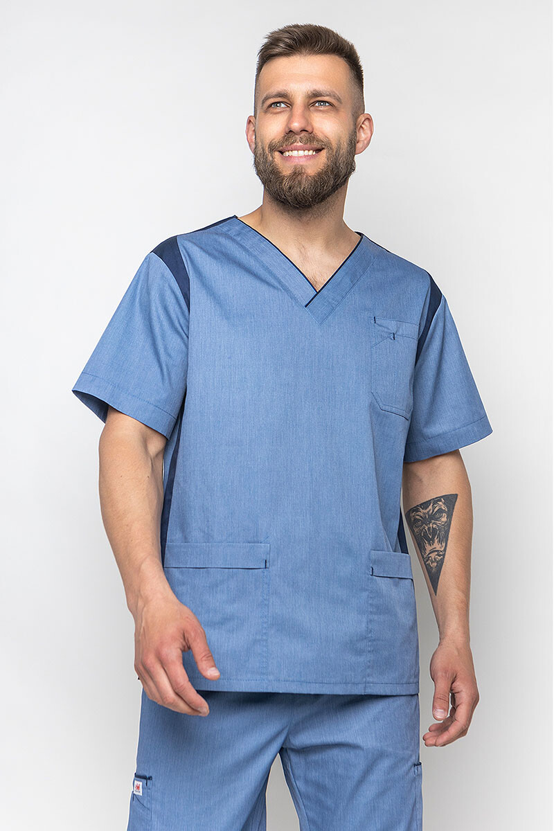 Medical jacket for men Manhattan. Colour "denim" (5437040) фото 4