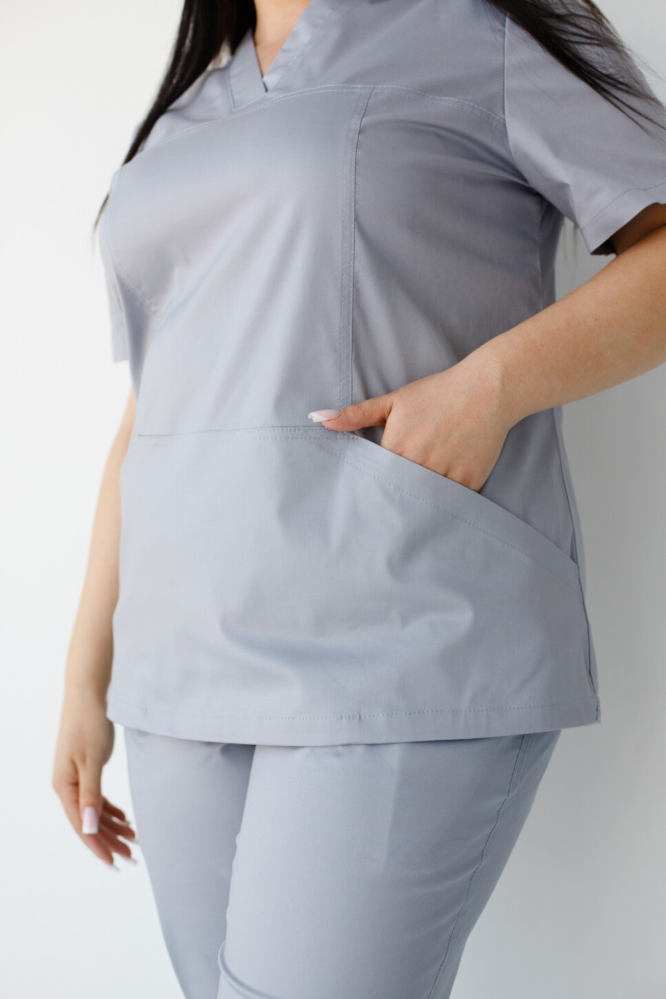 Women's medical suit Topaz gray Elite Stretch 488-328-705 / 492-328-705 (6624451) фото 10