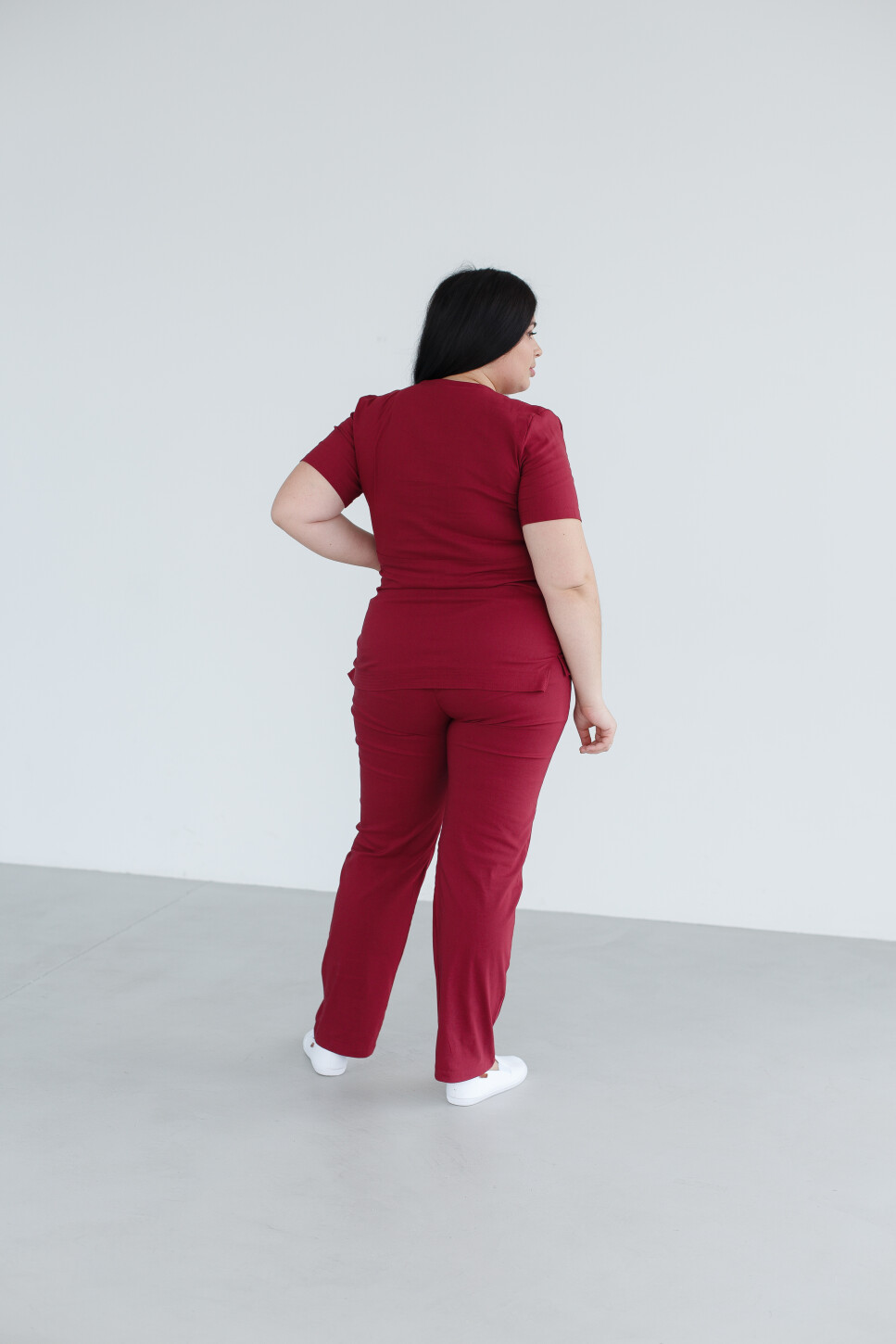 Medical suit women's Rio marsala 135-326-707 / 346-326-704 (6613236) фото 11