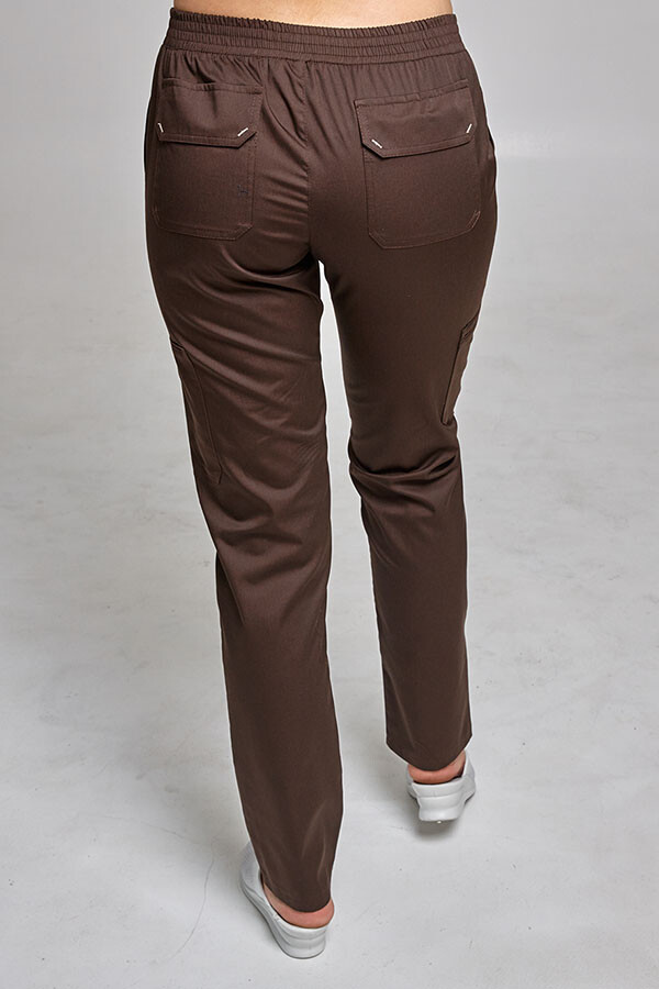 Women's Virginia trousers. COTTON. Brown (544952) фото 4