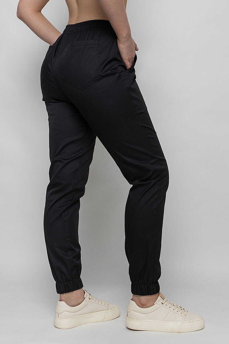 Athena black medical joggers, 4 pockets. COTTON (5436980) фото 2