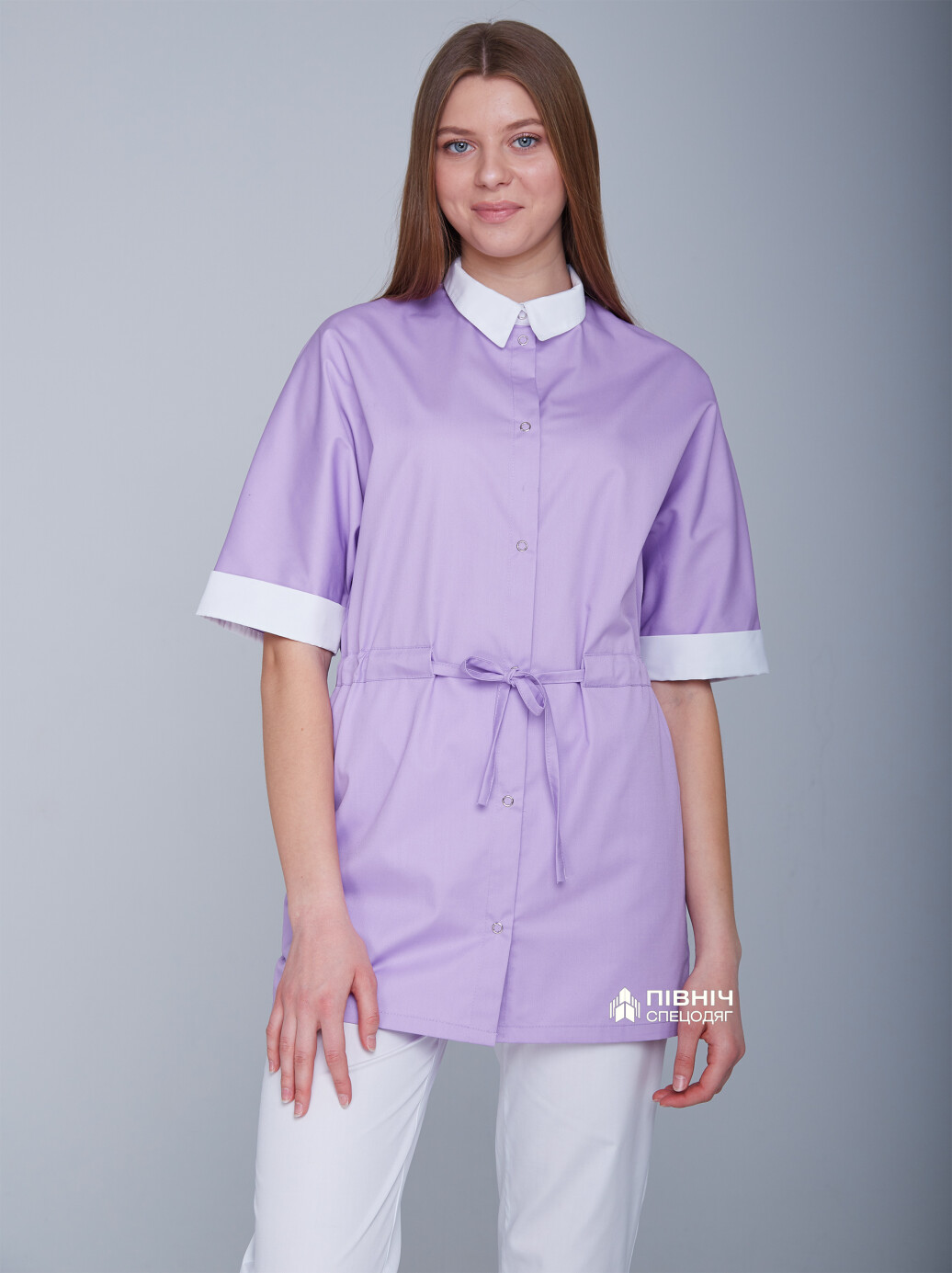 Women's medical blouse "Daria" lilac (3399105) фото 1