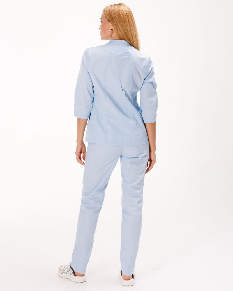 Медицинский костюм женский Элизабет лазурный 441-462-679 (6613366) фото 2