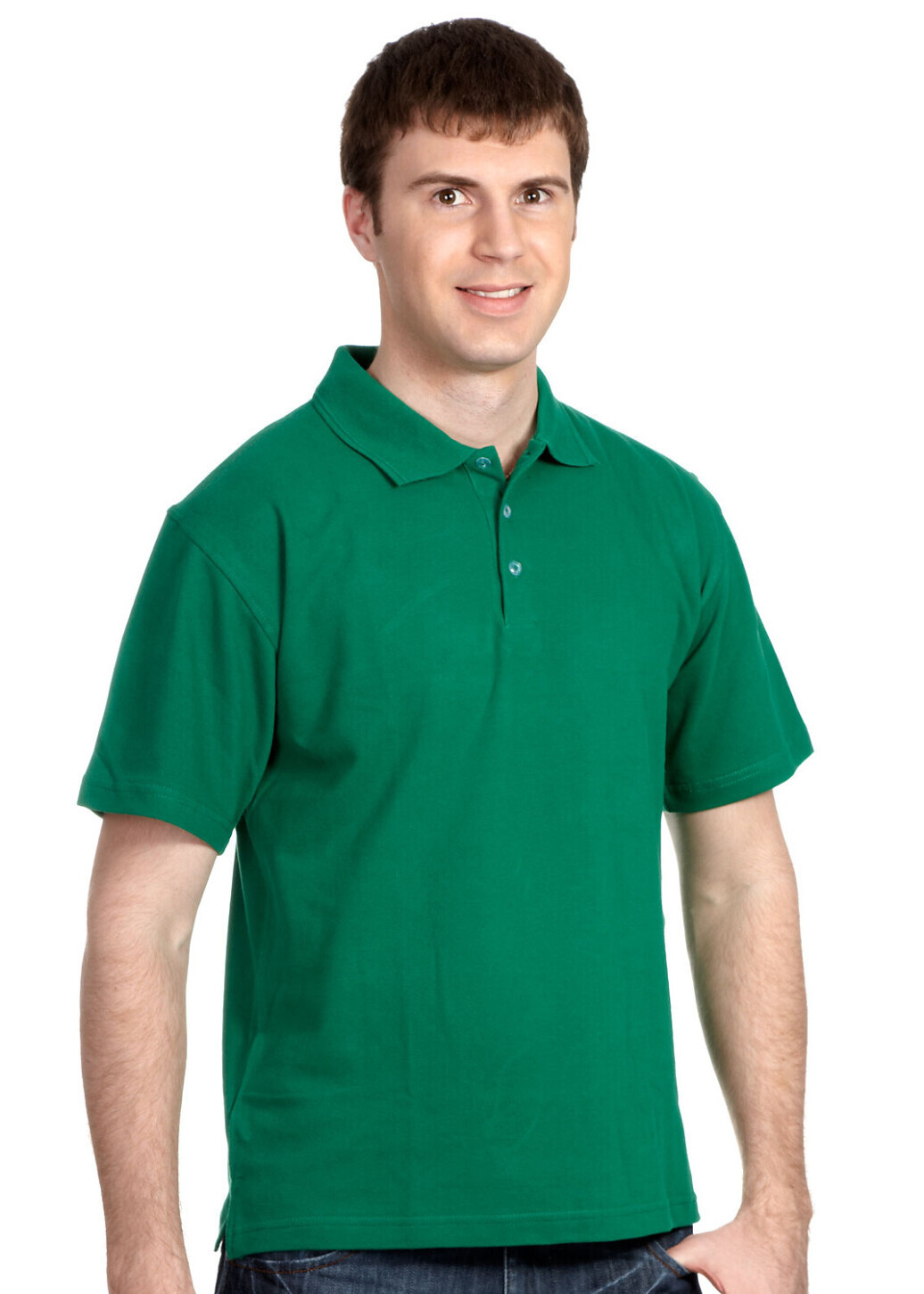 Work shirt Polo "American Style" green 200 g/m2 (220027) фото 1