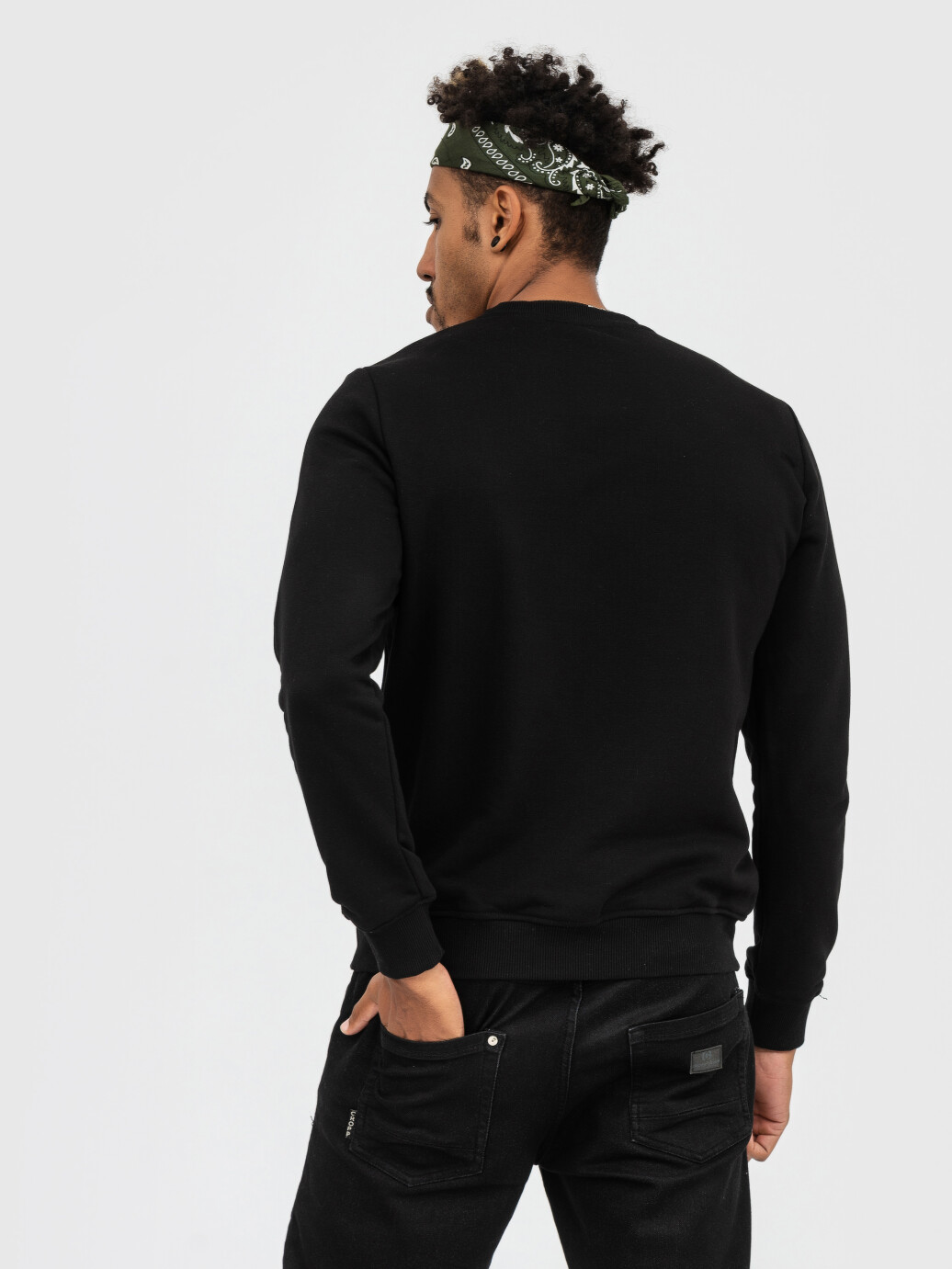 Sweatshirt UNISEX without fleece U-0302 black (5110319) фото 8