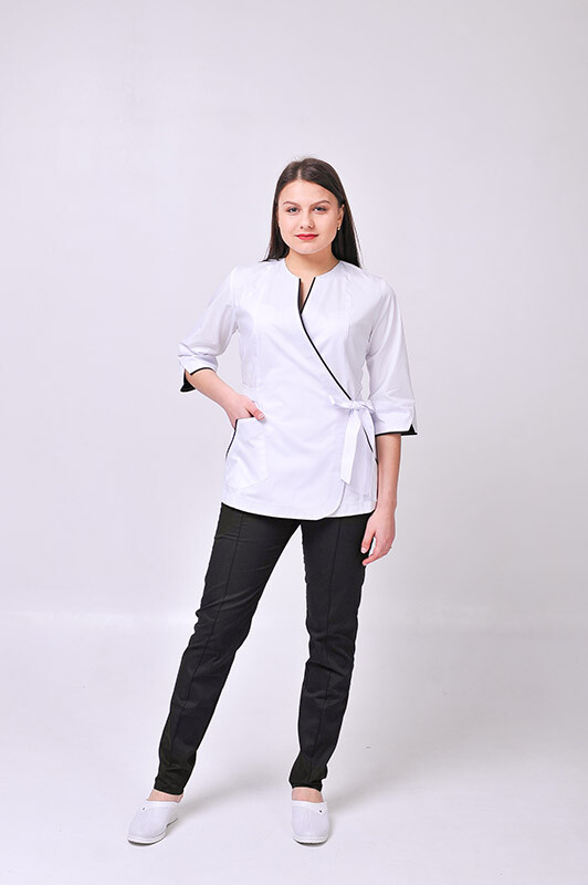 Venice+ Br. skinny suit. COTTON. White / black (544628) фото 1