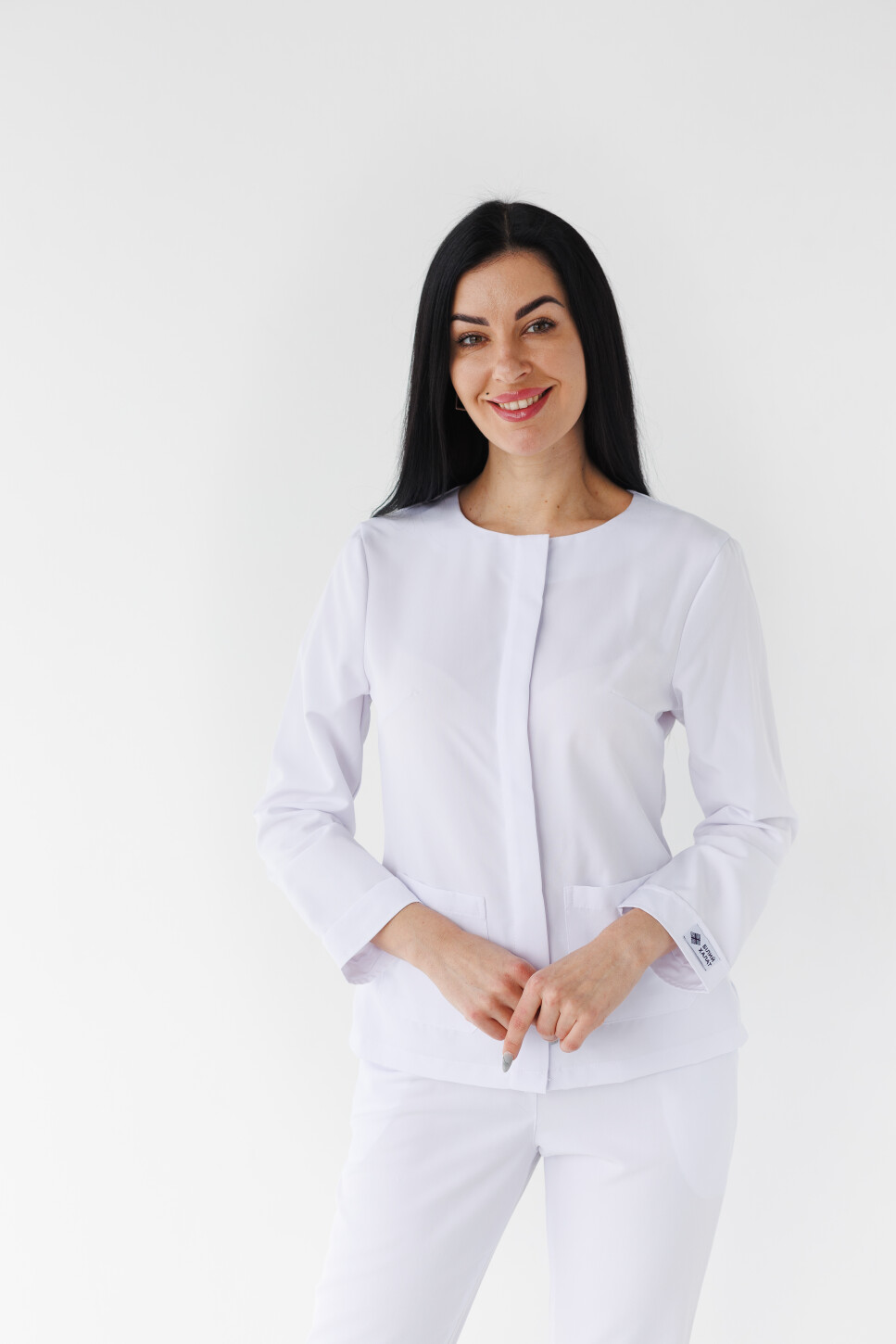 Women's medical suit Jacqueline white (Viscose “Elite”) 440-324-927 (6624466) фото 1