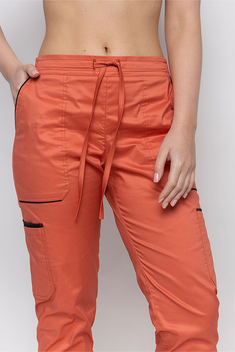 Medical Emeli-stretch trousers for women. Terracotta (5436966) фото 3