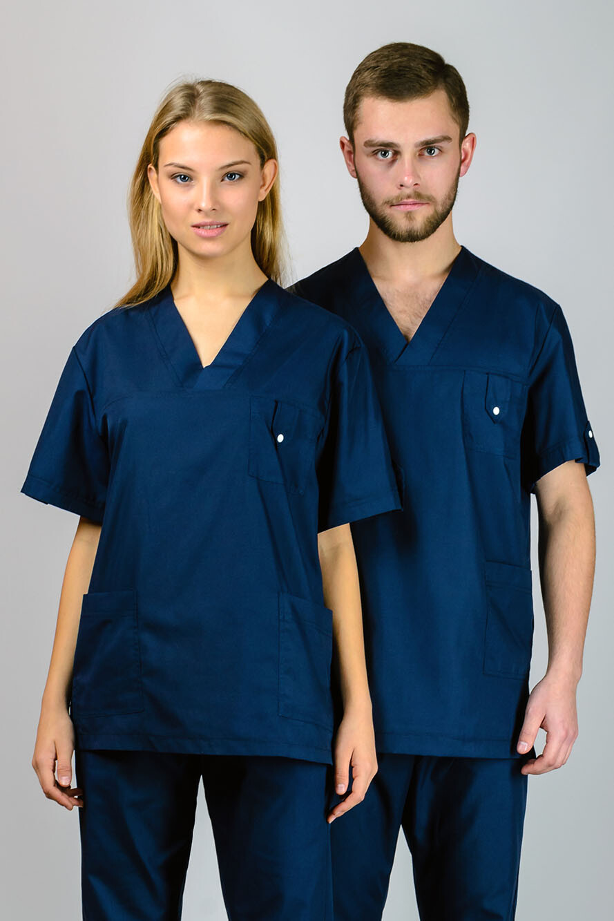 Suit K-33. COTTON. Unisex. Dark blue (544758) фото 1