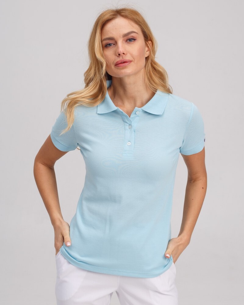 Medical polo for women blue 147-333-677 (6613380) фото 6