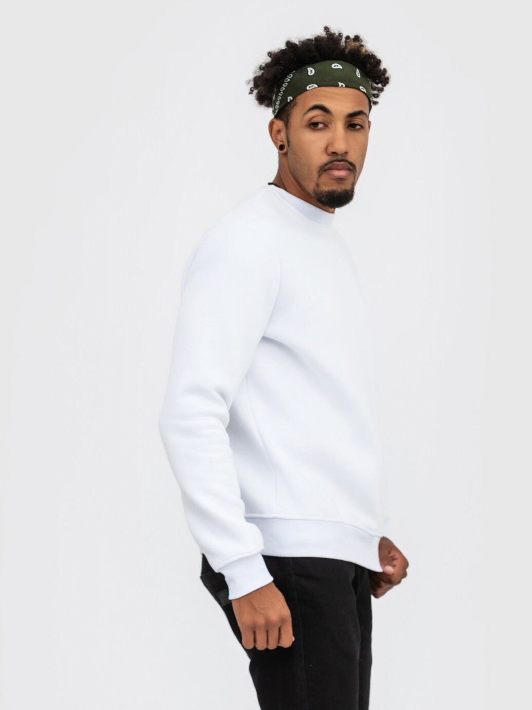 Свитшот UNISEX с начесом U-0301 белый (5110304) фото 2