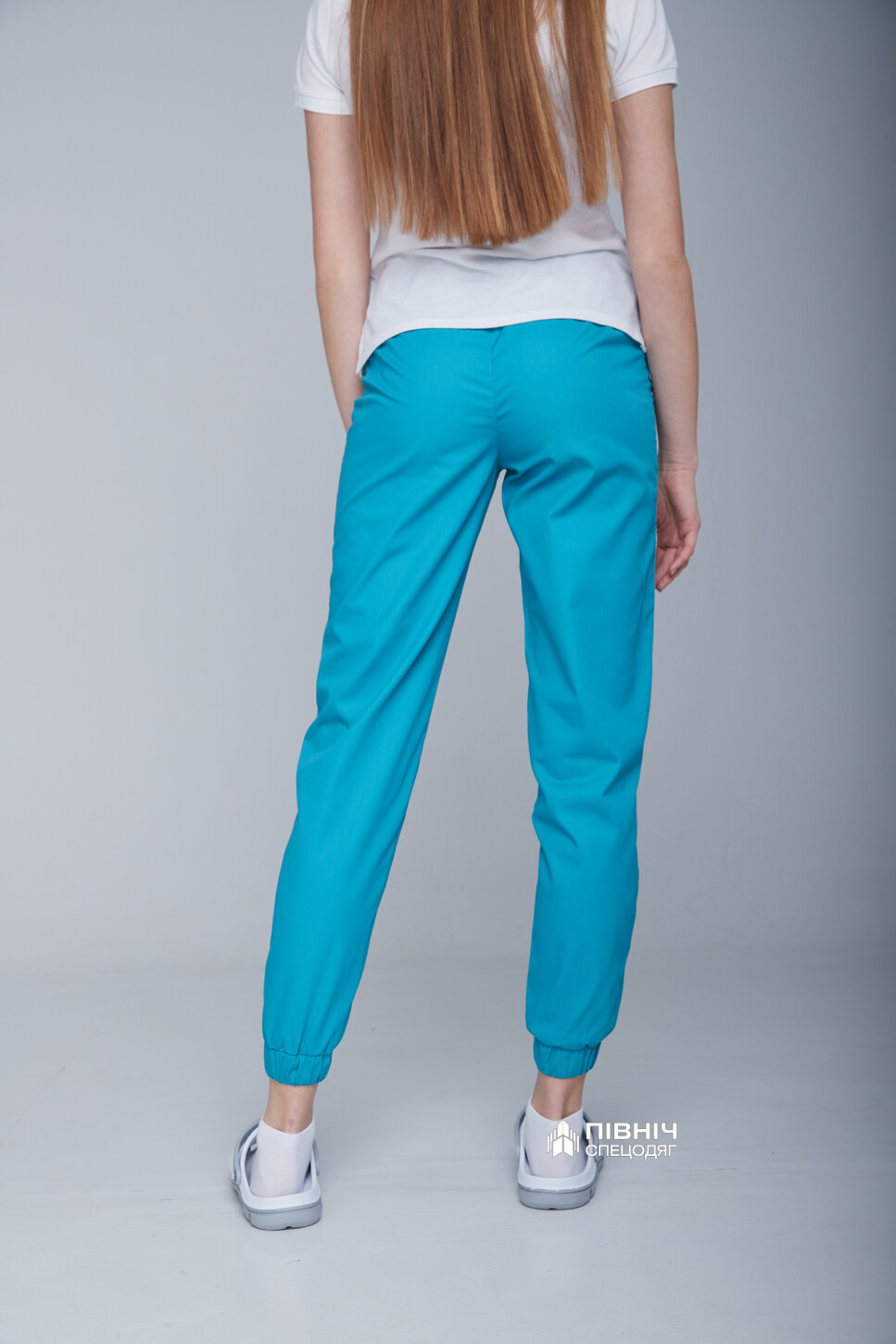 Women's medical trousers "Monica" turquoise (3399116) фото 5