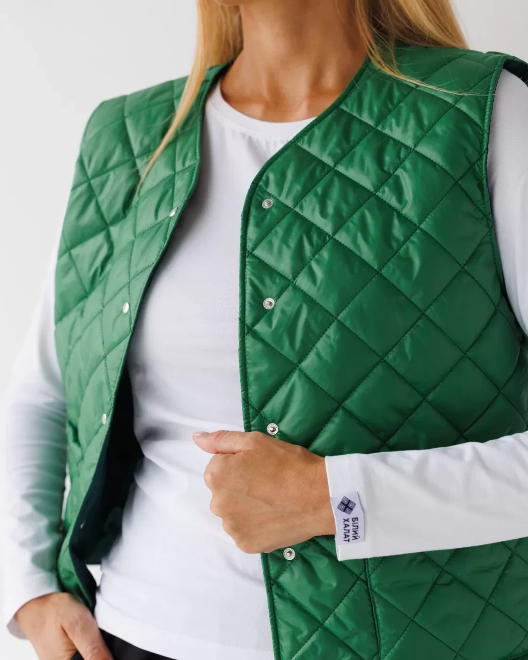 Medical insulated vest for women Oslo green 521-350-679 (6637734) фото 4