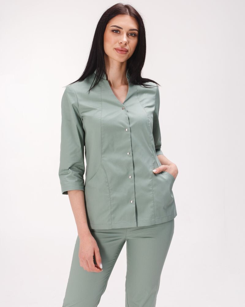 Медицинский костюм женский Элизабет оливковый 441-327-679 (6613365) фото 6