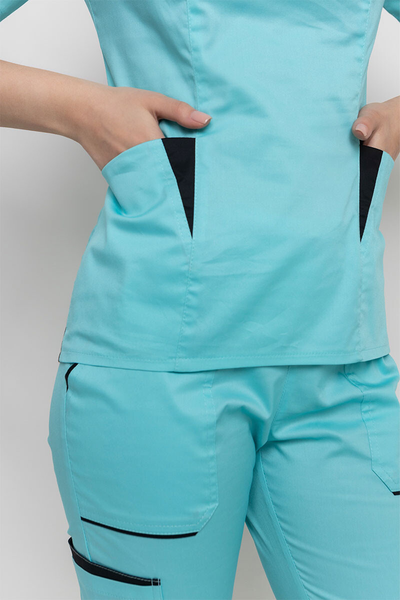 Medical suit Emily-stretch, female. Menthol (5436944) фото 12