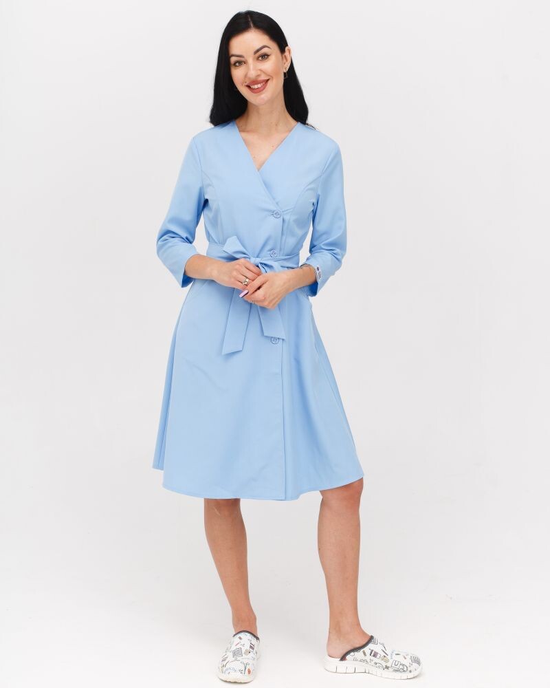 Medical gown for women Provence blue 178-333-677 (6613946) фото 5