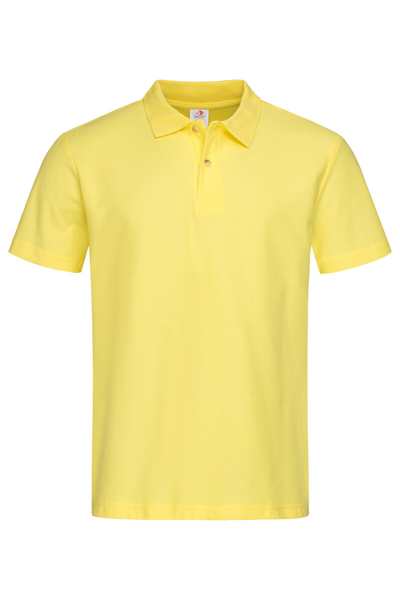 Men's polo shirt with short sleeves "STEDMAN" ST3000 YEL yellow (511371) фото 1