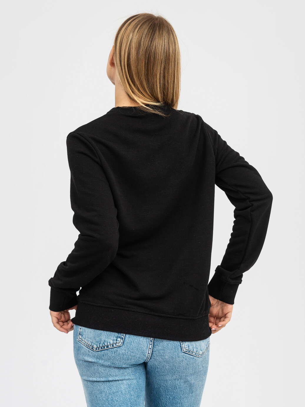 Sweatshirt UNISEX without fleece U-0302 black (5110319) фото 4