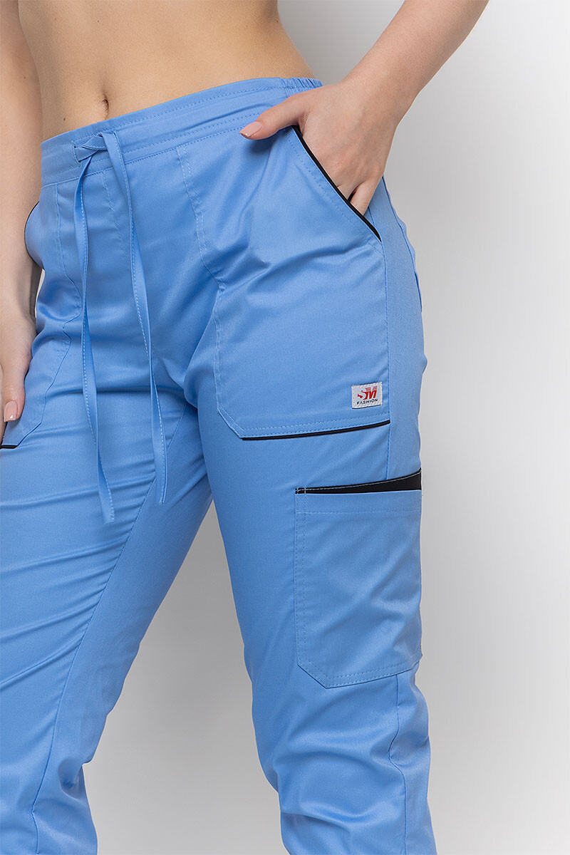 Medical Emeli-stretch trousers for women. Blue (5436962) фото 5
