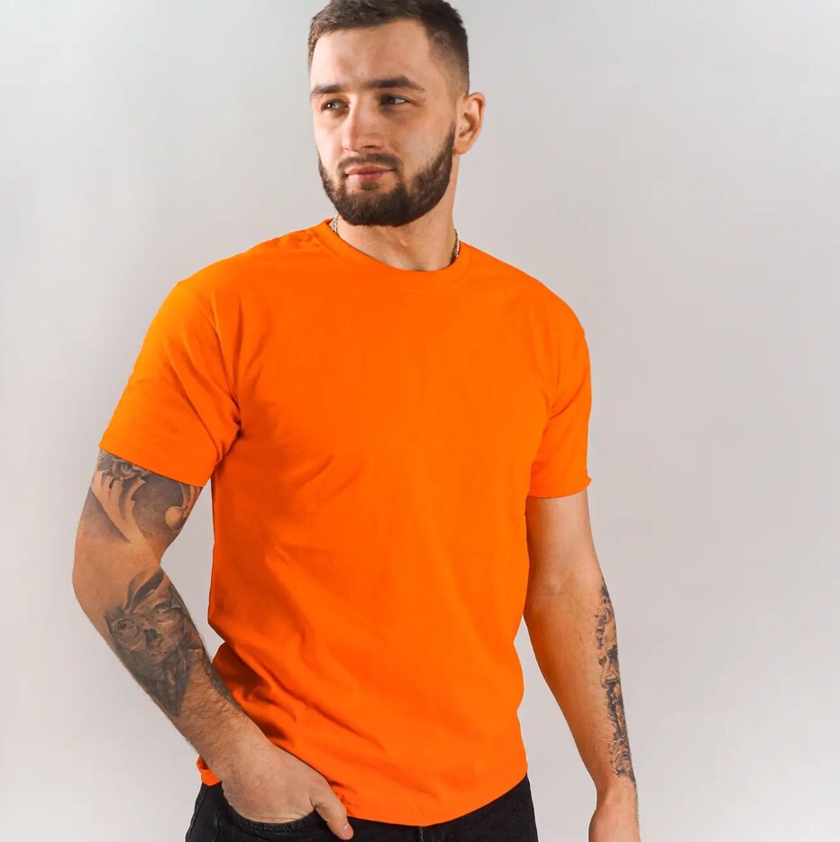 T-shirt working "Fruit of the loom" orange 165 g / m2 (220037) фото 1