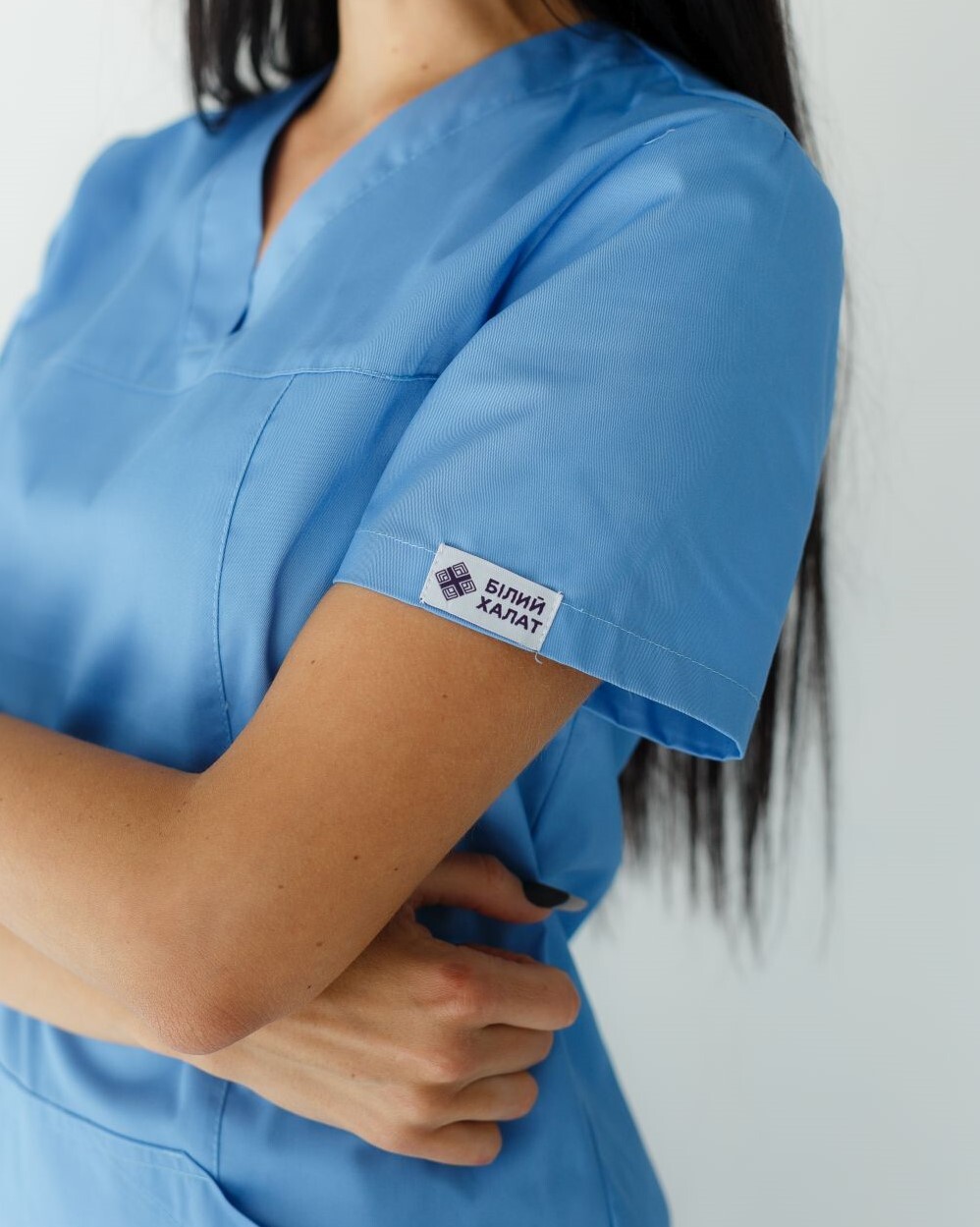 Medical shirt women's Topaz blue 164-333-705 (6613535) фото 4