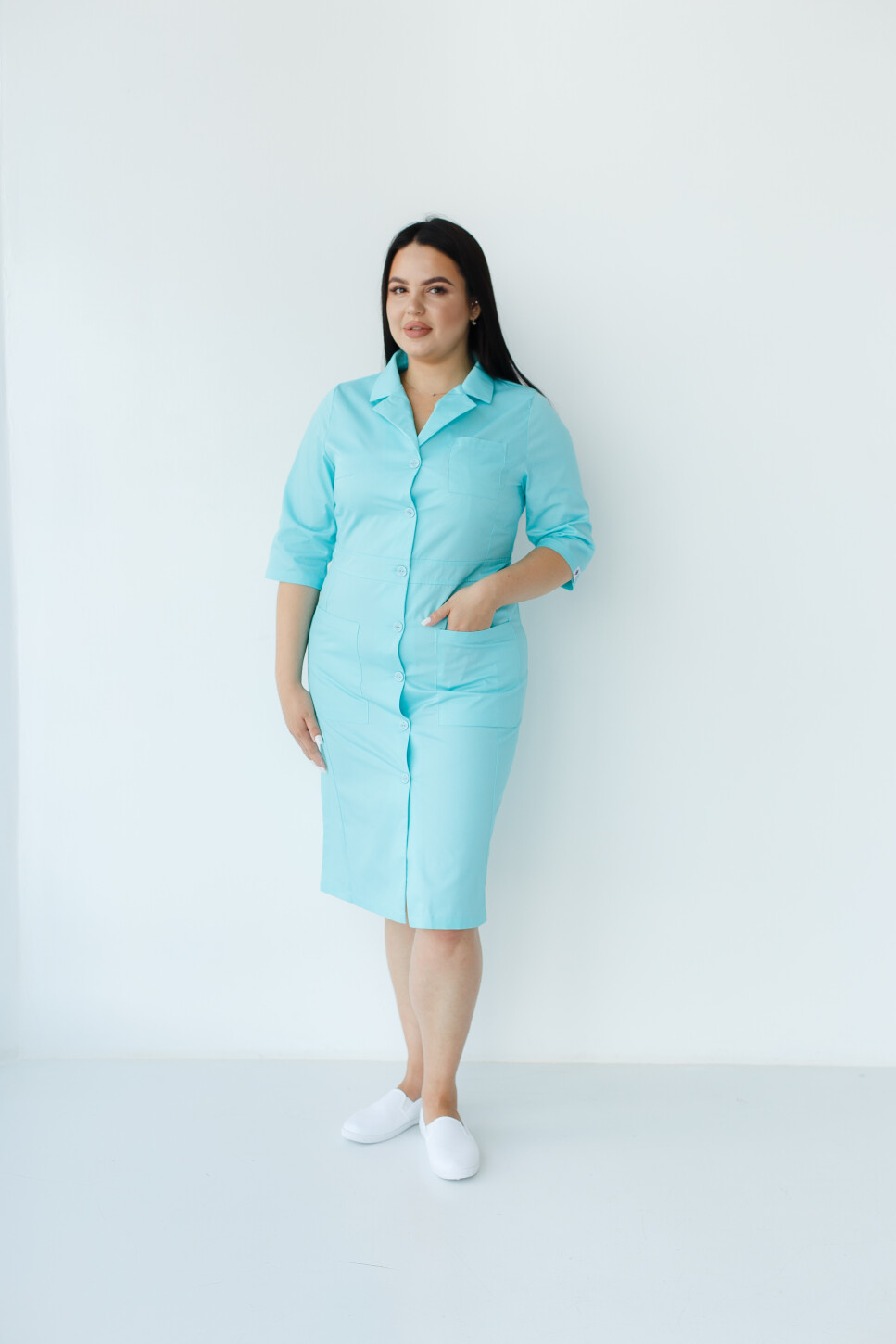Women's medical gown Sophie menthol +SIZE 306-441-677 (6625320) фото 1