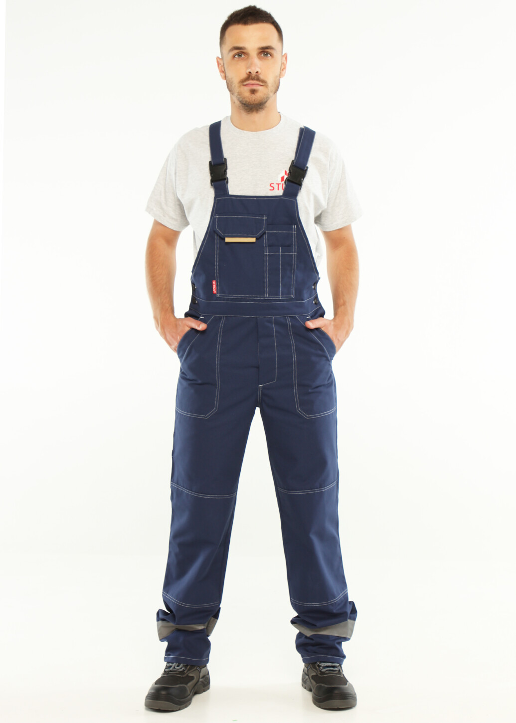 Working suit ‘VECTOR’ (dungaree and jacket) blue (16071107) фото 2