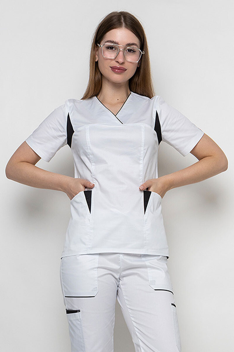 Medical stretch jacket Emelie-stretch. White (5437004) фото 3