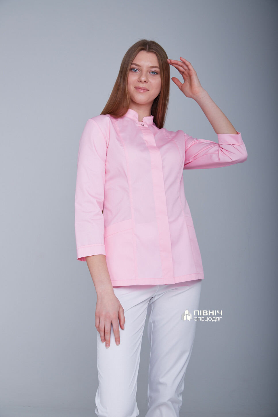 Блуза медицинская женская "ИРИНА" розовая (3399141) фото 15