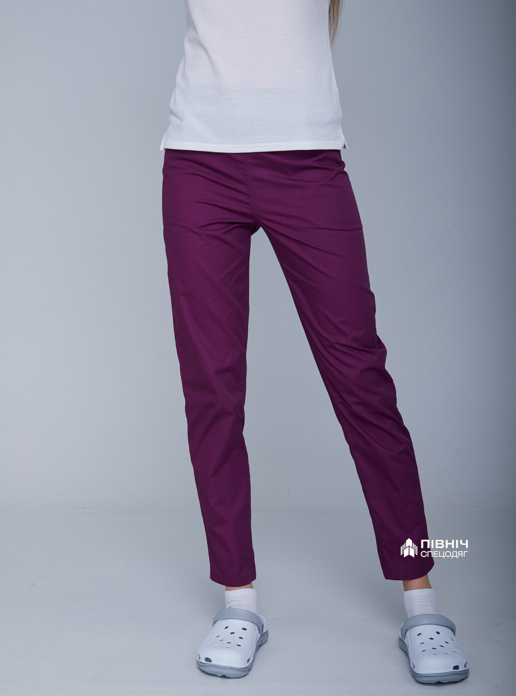 Women's medical trousers "Francesca" purple (3399102) фото 8