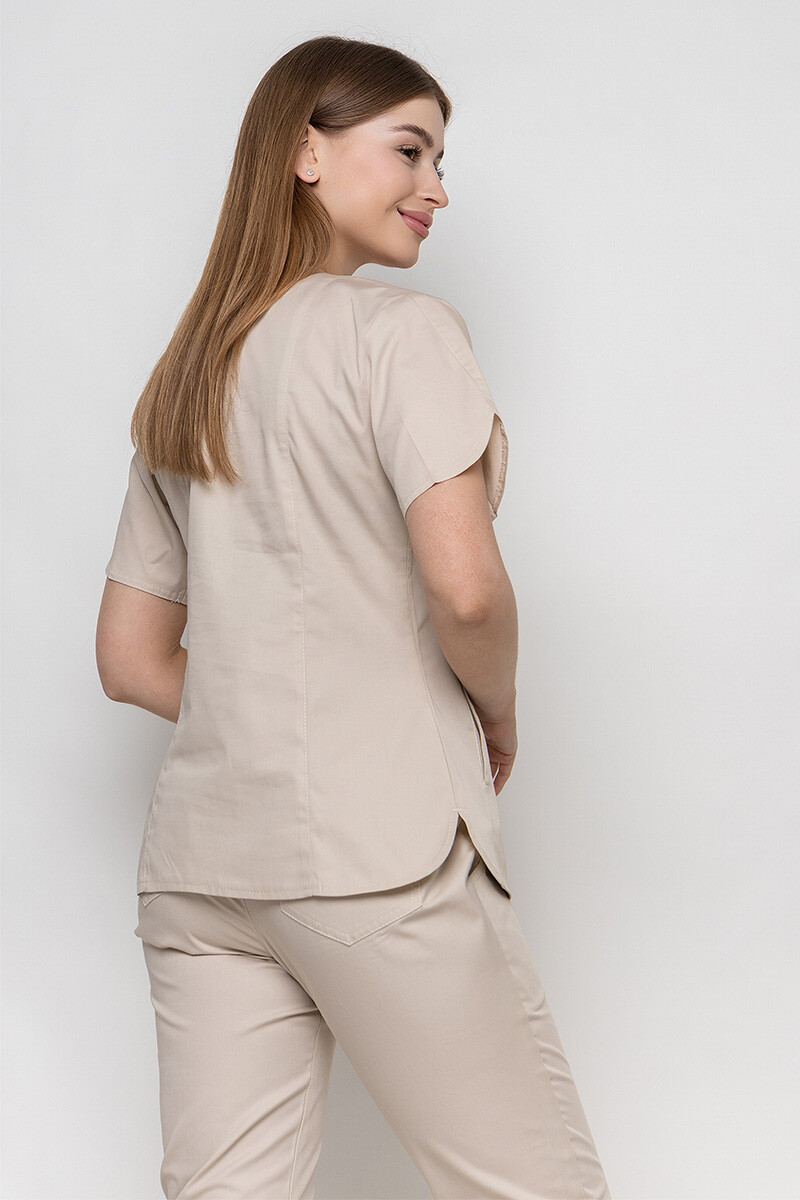 Куртка медицинскя женская Батерфляй. Крем. COTTON (5436993) фото 3