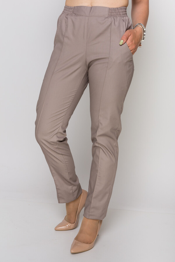 Trousers for women narrowed. COTTON. Мocha (549922) фото 2