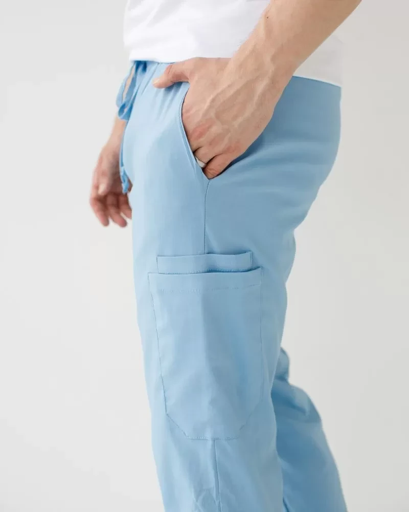 Medical pants men's joggers stretch blue 504-333-730 (6637783) фото 5