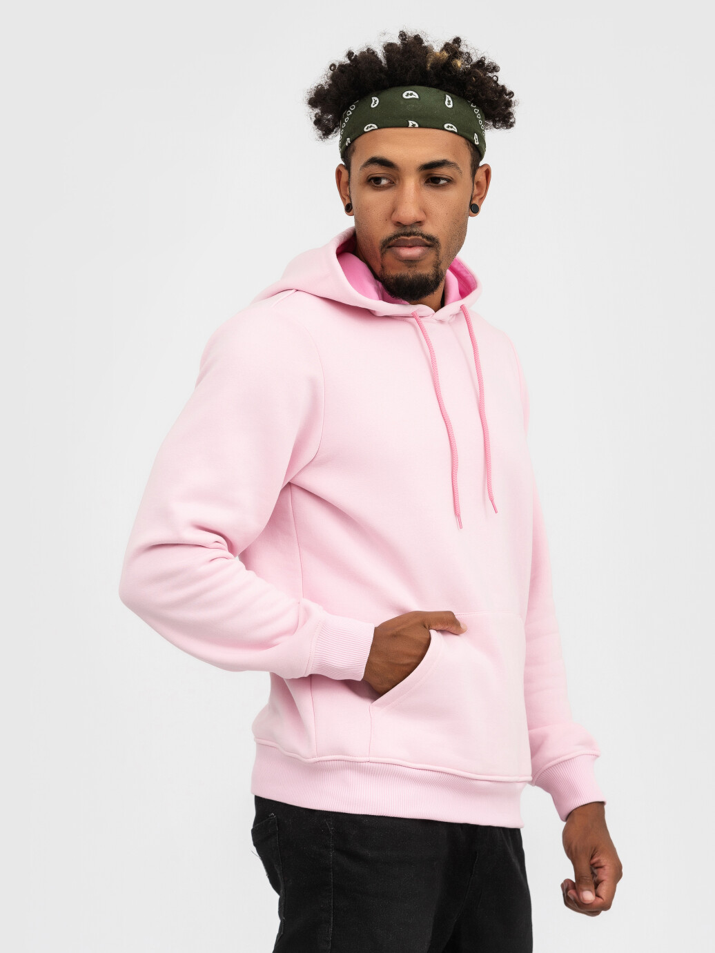 Худи UNISEX с начесом U-0401 розовый (5110250) фото 7