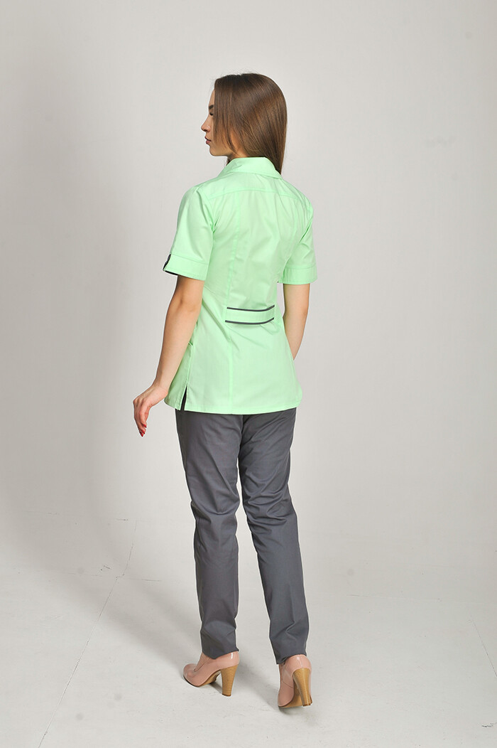 Costume Olga + Br. skinny. COTTON. Salad / asphalt (544666) фото 6
