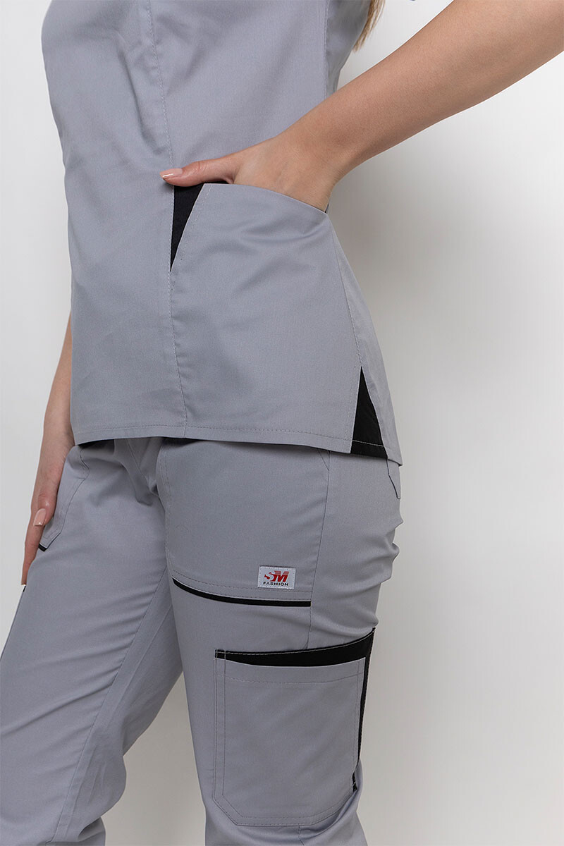 Medical suit Emily-stretch female. Smoke (5436919) фото 7